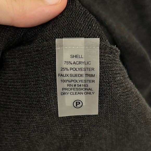 Calvin Klein Cowl Neck Pleated Sweater Dress NWT Women's Sz XL Gray A-Line - Picture 7 of 8